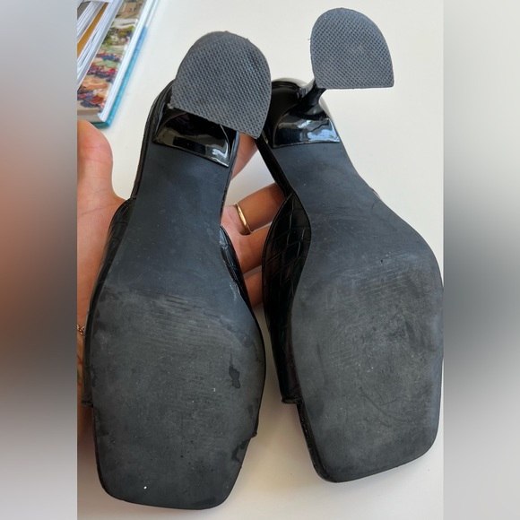 Wskeisp Black Crocodile Heels in Size 8.5 - Picture 3 of 3